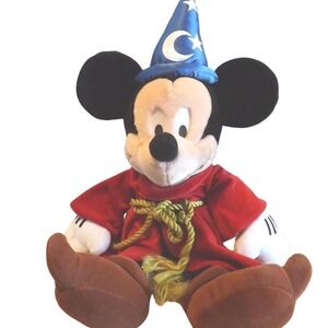 Walt Disney Mickey Mouse Plush Fantasia Sorcerer - See Description for details
